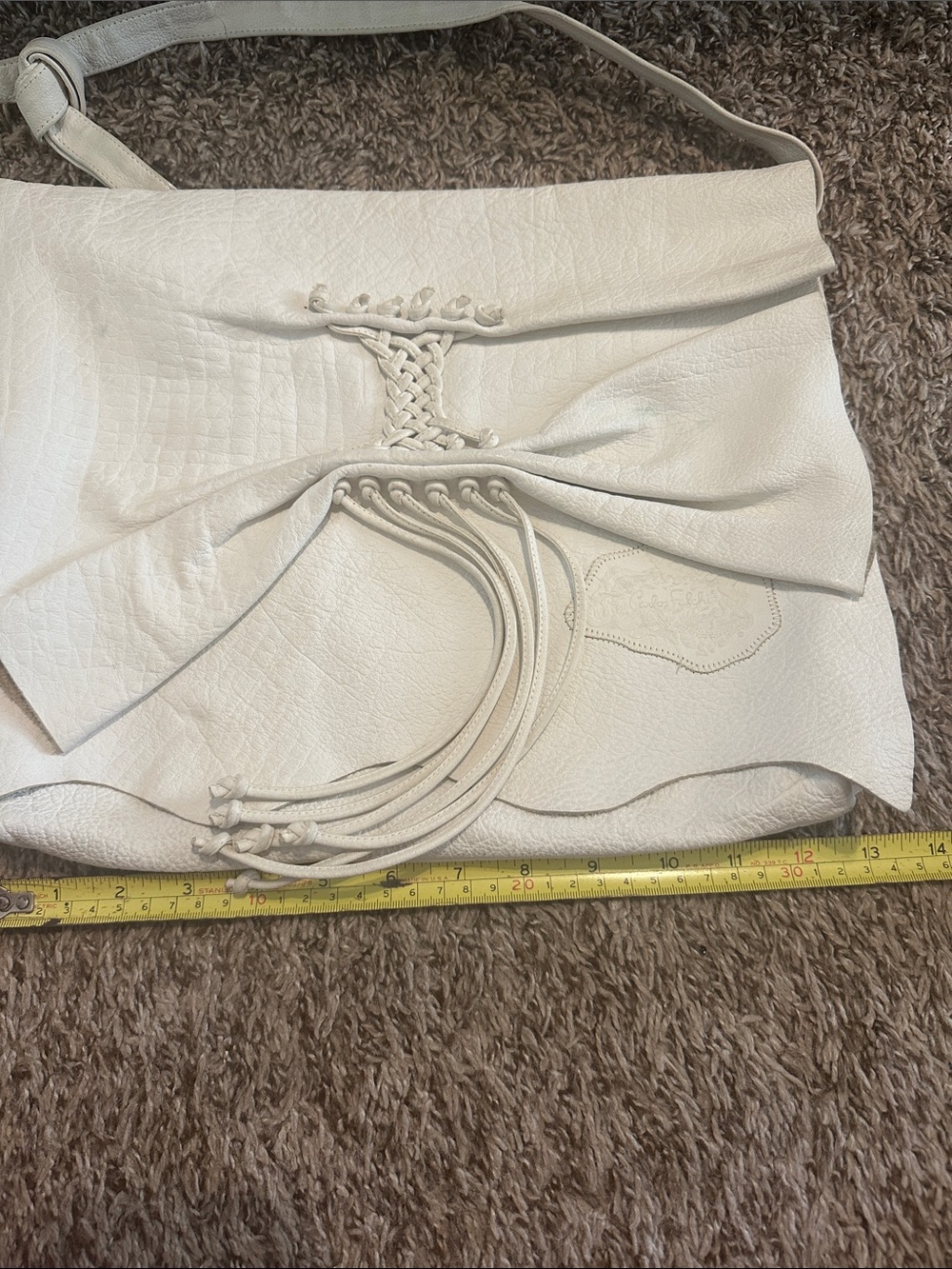 Vintage Carlos falchi cream purse - Picture 11 of 11
